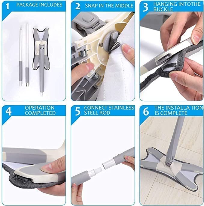 Microfiber X Shape Mop for Floor – Nextzon